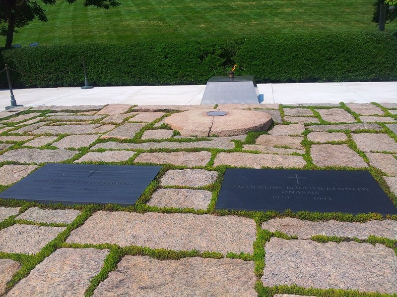 Grave of John F. Kennedy and Jacqueline Bouvier Kennedy Onassis
Photo Courtesy of Laura Maple 