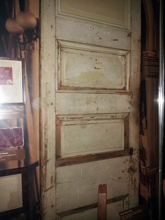 Door to the Presidential Box at Ford's Theatre when President Lincoln was assassinated. Photo Courtesy of Laura Maple