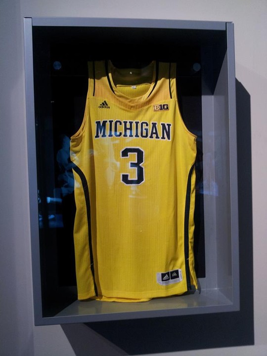 University of Michigan Men's Basketball Jersey. #3 Trey Burke. Photo Courtesy of Laura Maple.