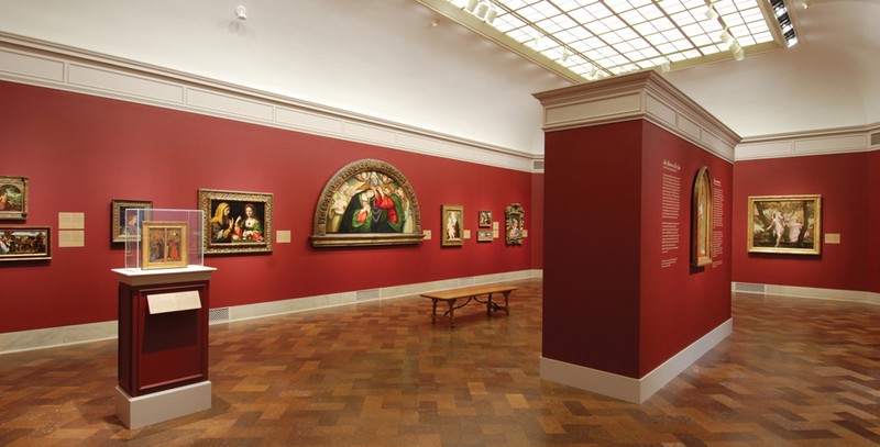 View of one of the galleries in the museum