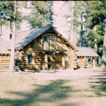 Buildings constructed by the CCC are still in use at Camp Paxson. The cabins are frequently used by Boy Scouts troops, and members of the public can rent some of the buildings for special events.(Photo 1943)