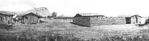 The trading post of Adobe Walls.