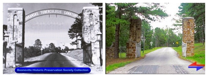 Entrance gate to the sanatorium.