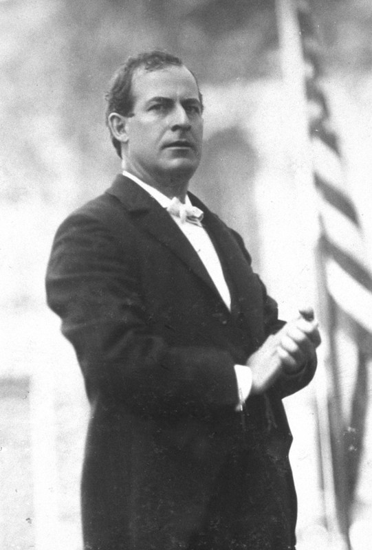 Bryan campaigning for President, October 1896.