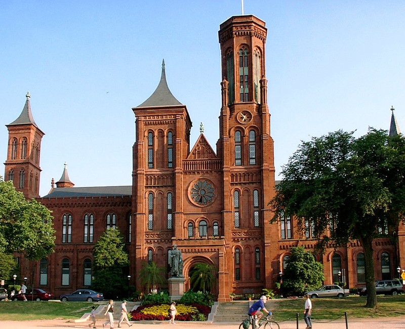 The Castle earns its nickname from the beautiful architectural styles, especially its unique towers. Photo by Túrelio, Wikimedia.