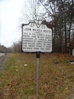 Landmark about the Garrett Farm located along U.S. Route 301