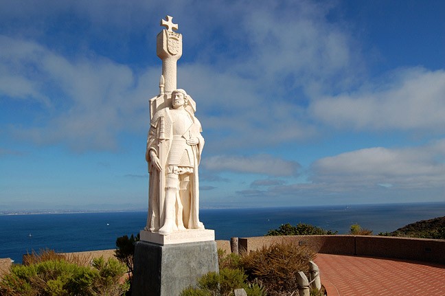 The Cabrillo National Monument commemorates Juan Rodriguez Cabrillo, a Portuguese explorer who surveyed the west coast. 