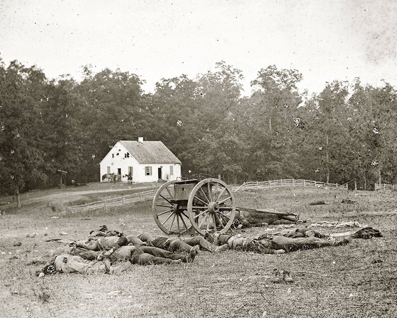 Photography was not advanced enough to capture the action of battle, so photographers like Andrew Gardner documented the aftermath. Library of Congress. 