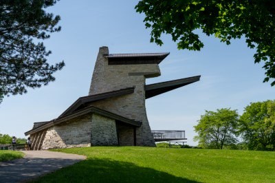 Side view of Harrison Garner Park Shelter