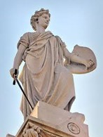 "Genius of Liberty" standing on top of the monument. 