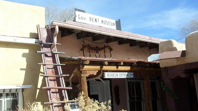 Entrance of the Governor Bent Museum in Taos, NM