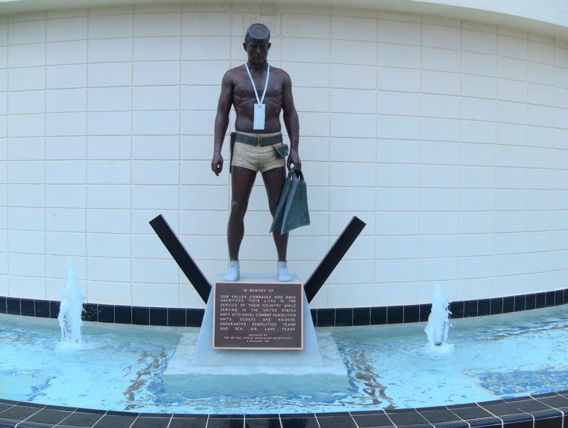The "Naked Warrior" that stands in front of the museum