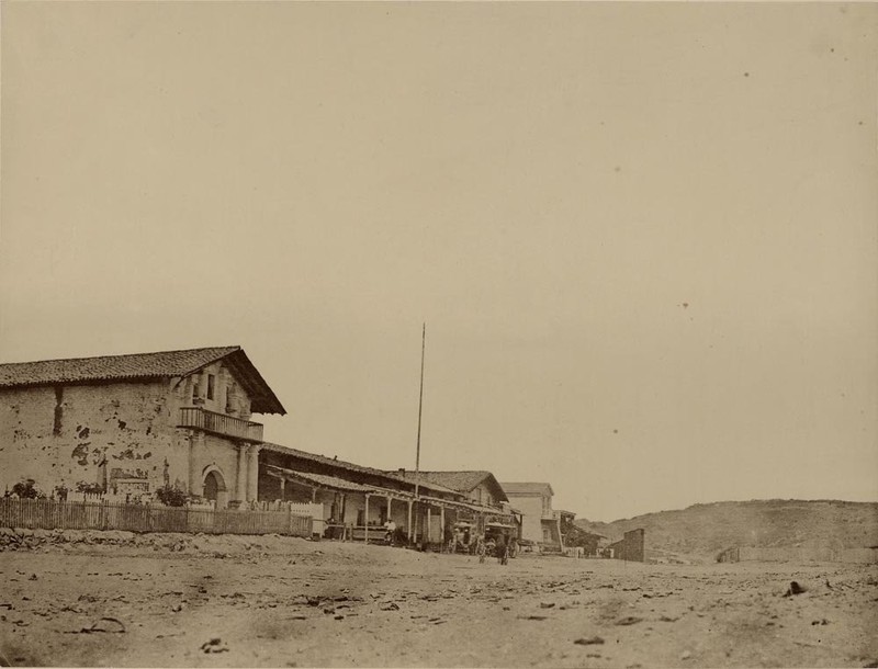 Photograph of the Mission between 1878-1883, taken by prolific California photographer Carleton E. Watkins (J. Paul Getty Collection).