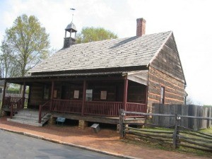 Reconstructed 1822-23 log church