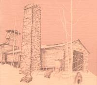 1930s drawing of 1890 engine house