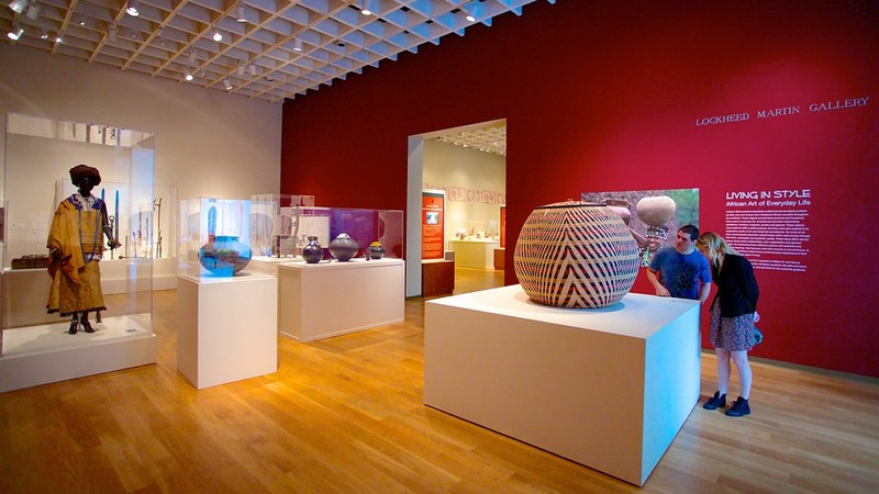 A view of the African Art exhibit