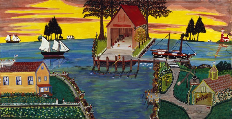 A painting by Earl Cunningham