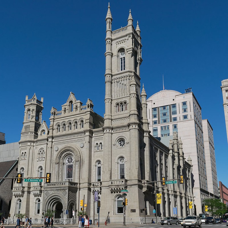 The Masonic Temple was built in 1873 and is known for its extremely ornate exterior and interior design.