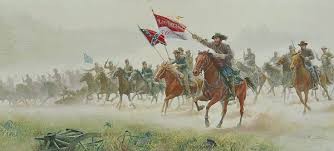 1997 Mort Kuntsler painting "Charge at Trevillian Station"