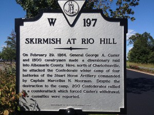 Marker displaying where the battle occurred.