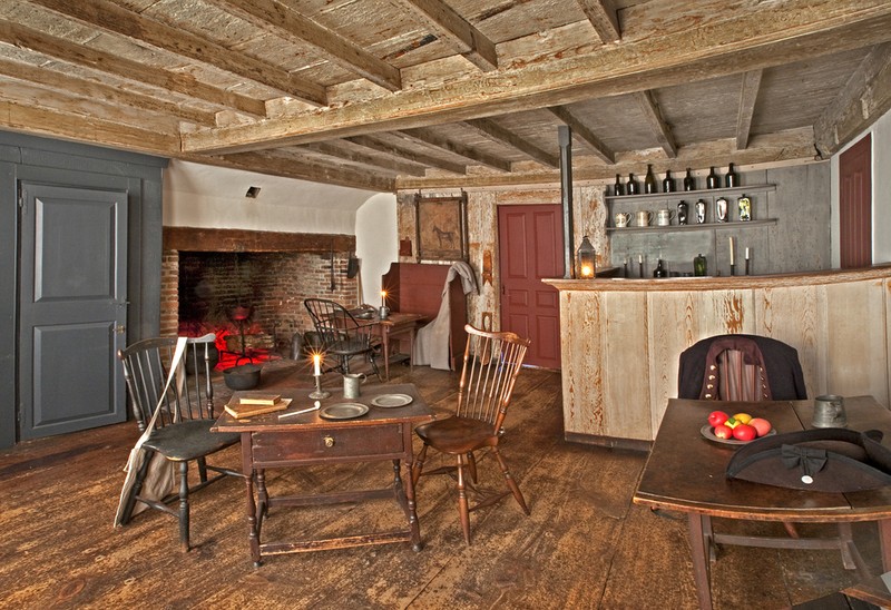 Interior of the Buckman Tavern (Courtesy of the Lexington Historical Society)