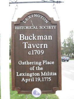 Sign outside Buckman Tavern (Courtesy of TripAdvisor)