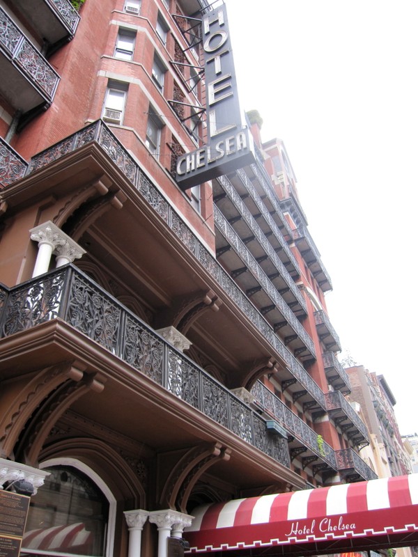 A view of the Hotel Chelsea.