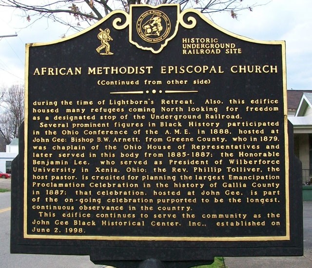 The historical marker 