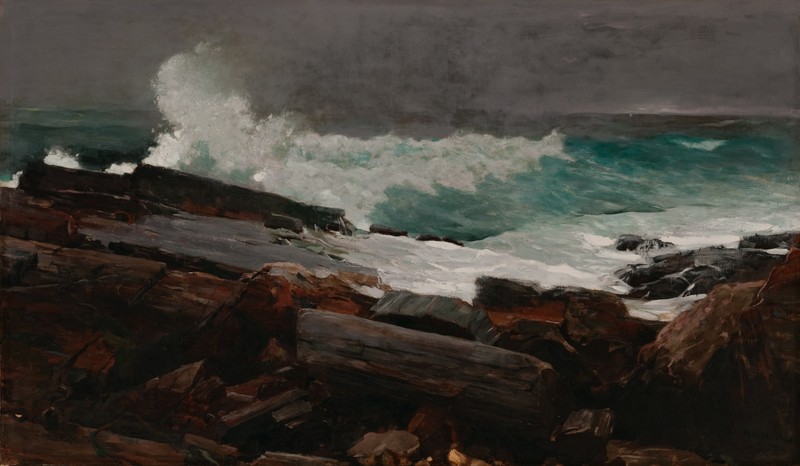 Winslow Homer's Weatherbeaten (1984), featured at the Portland Museum of Art