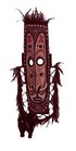 This is one of many African masks in the museum's collection.