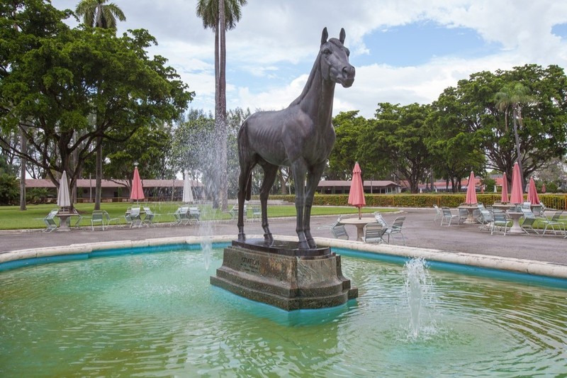 Statue of Citation on the grounds of Hialeah.