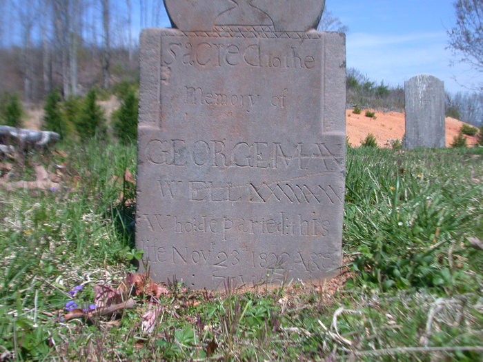 Headstone for Col. George Maxwell