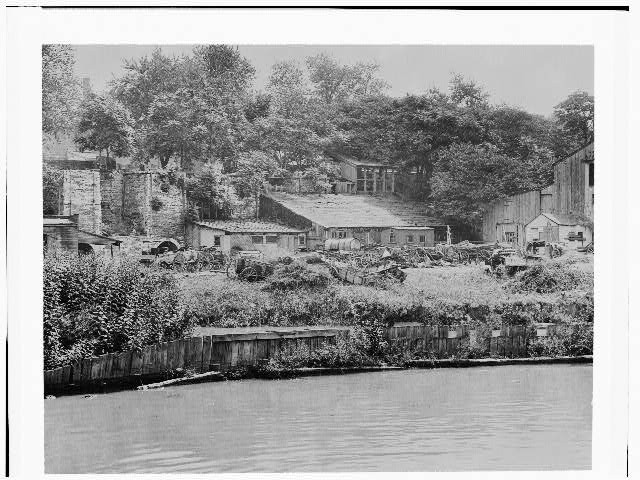 View of the kilns from the waterfront in the 1930s