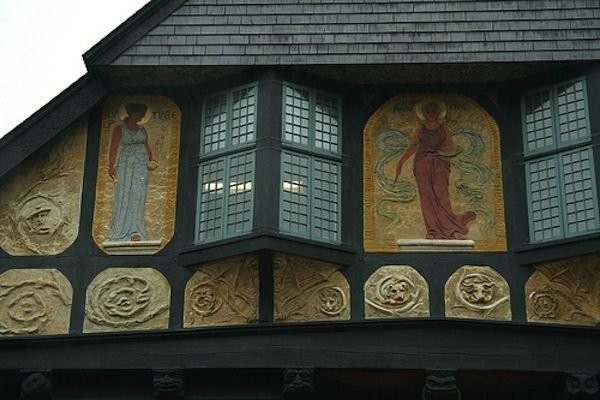 Close-up of the hand-designed artwork.