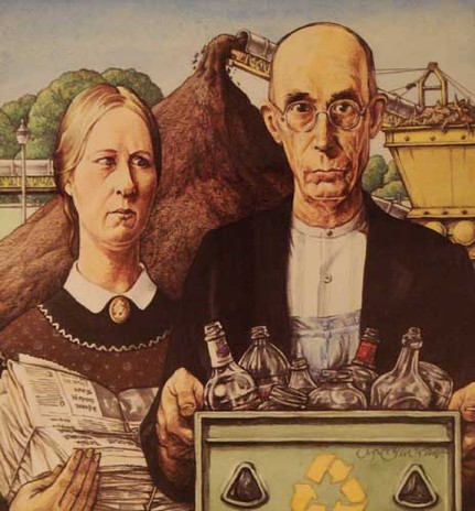 American Gothic Parody
http://www.americangothichouse.net/about/the-parodies/