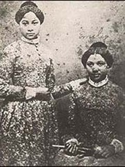 The Edmonson sisters Mary (left) and Emily (right). Shortly after their enrollment Mary contracted tuberculosis and died. After graduation Emily became a teacher as well as an abolitionist activist until her death in 1895 (Public Domain Image).   