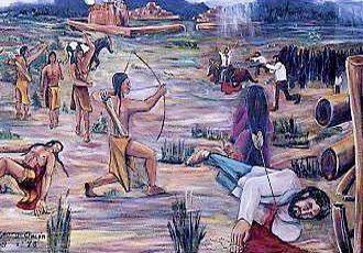 Artistic depiction of the Pueblo Revolt