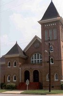 The structure was designed and built by members of the congregation in 1907.