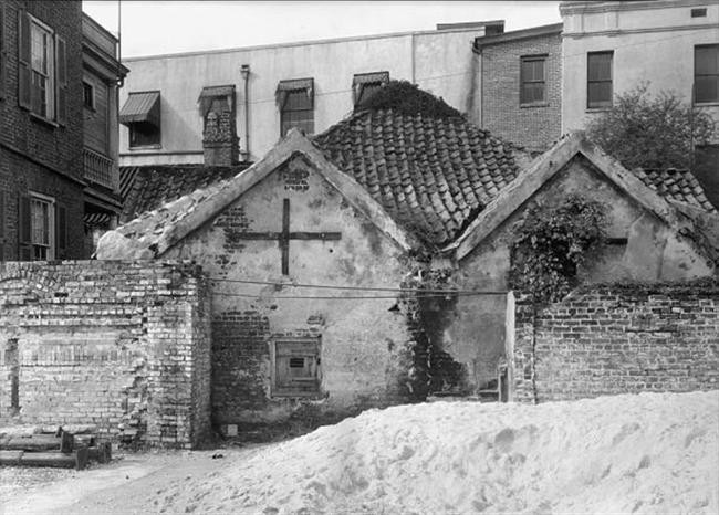 Historical Print Powder Magazine Exterior