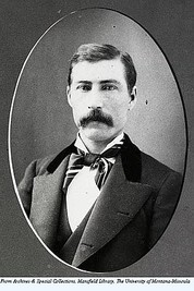 This picture shows the portrait of Andrew B. Hammond, who turned Eddy, Hammond and Co. into the largest conglomerate in the Missoula valley, and the Missoula Mercantile Company into the largest retail goods store in Montana. Courtesy of mtmemory.org