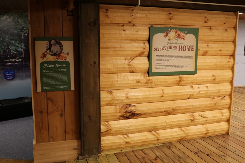 Early European Settler Log Cabin in Exhibit