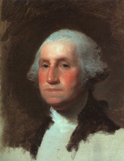 The Athenaeum Portrait of George Washington. Stuart never finished the painting, nevertheless it is regarded as his best one of Washington.