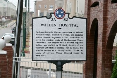 Historic marker for Walden Hospital