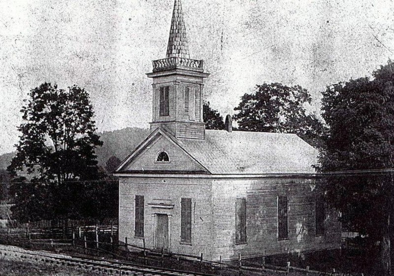 Oldest known photo of Old Kingsport Church. circa 1910