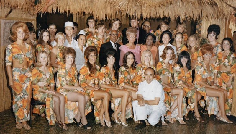Staff of the Makiki Club, with Ming Eng at left in the white chef hat
