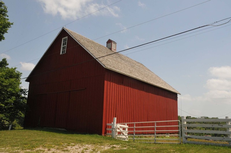 The barn built by Bob's grandfather