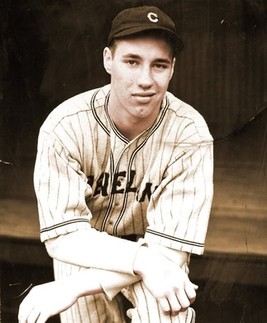 A young Bob Feller poses for the camera