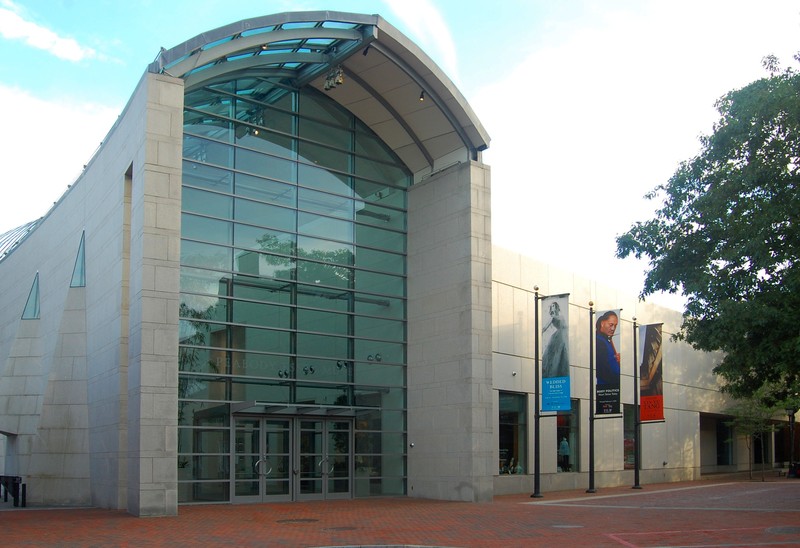 The main entrance to the Peabody Essex Museum. 