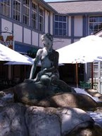 Little Mermaid statue in Solvang
