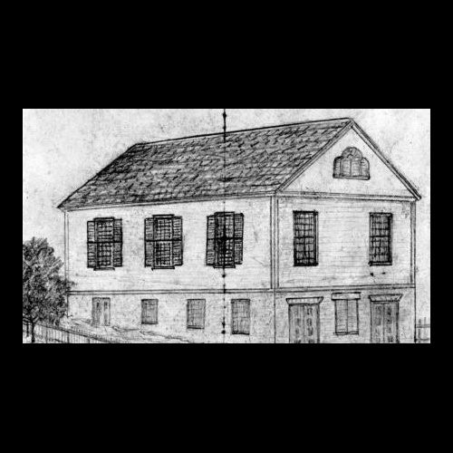 Early Drawing of the Abyssinian Meeting House (1828)